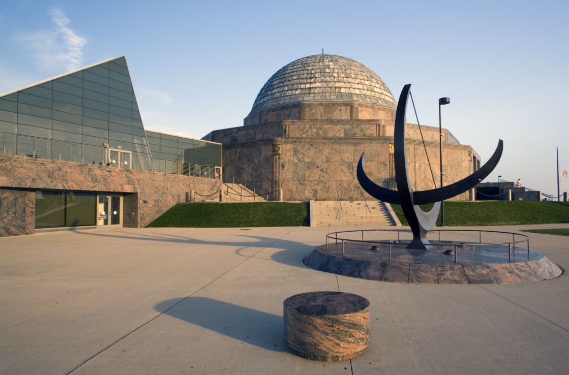 Das Adler Planetarium in Chicago von Außen